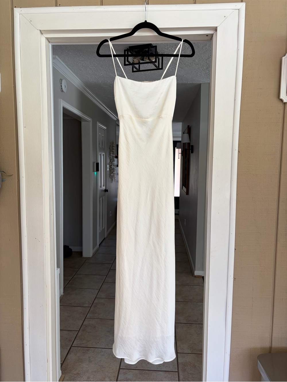 Abercrombie & Fitch Julia Slip Cowl Back-Bow Maxi Dress
